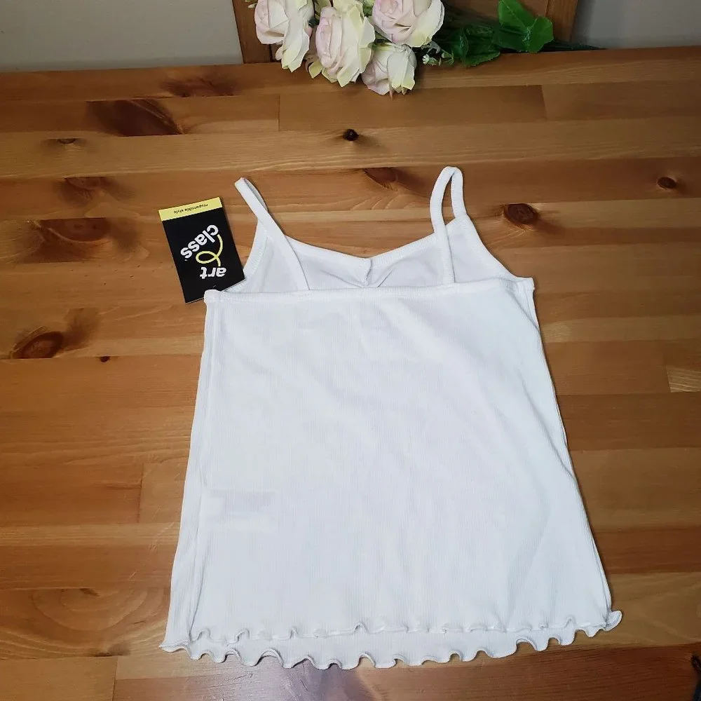 Art class - Girls' Cinch Front Tank Top -  White S (6/7)
